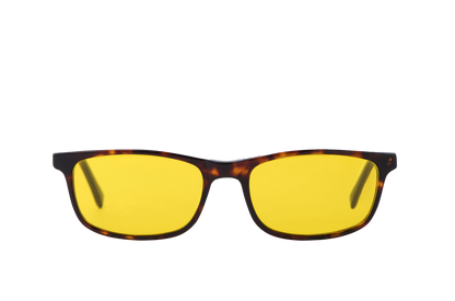 Tortoise Shell Light Sensitivity Glasses Prescription Front View